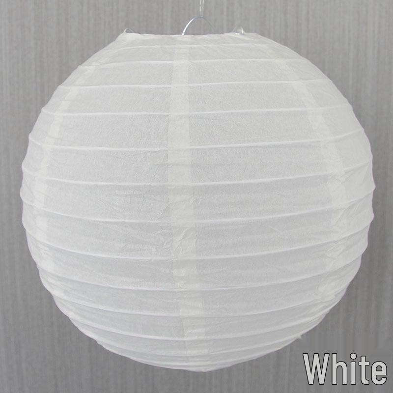 Colorful Handmade Paper Lanterns for Mid-Autumn Festival - Red DIY Round Lanterns for Shopping Mall Decoration