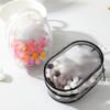 Sac de poupée en peluche de 10Cm, sac de poupée en coton Transparent en Pvc, pochette d'affichage transparente, mallette de rangement transparente pour poupées de dessin animé