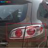 For Hyundai Santa Fe 2010 2011 2012 Chrome Car Rear Tail Light Lamp Cover Trim Tailight Taillamp Frame Trims Accessories