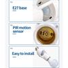 Smart Home Sensor Light Switch Pir E27 Lamp Base Bulb Holder Socket Adapter Human Body Infrared Motion Sensor Automatic Sensor Night Lamp AC 85-265V