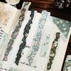Yi Niao Kraft Paper Flower Shadow Stickers: 30 Die-Cut Retro Journal Sheets