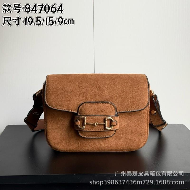 

Vintage Crossbody Bag With Horseneck Buckle Genuine Leather Women s Versatile Fashionable Shoulder 19.5x15x9