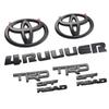 ABS Covering Matt Black for Toyota 4runner TRD Off-road Vehicle Front Grille Luggage Wing Sticker Stickers Modified Accessories