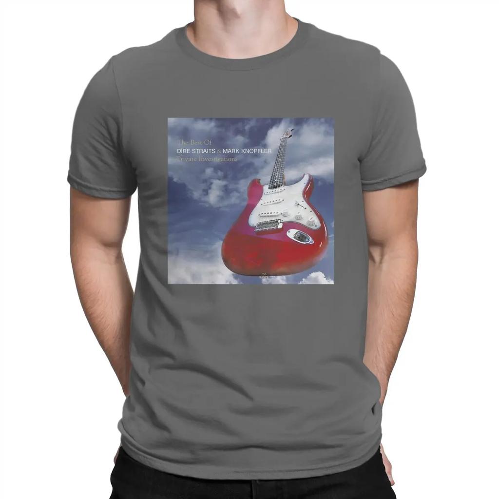 Camiseta de Hombre Banda Dire Straits Música Guitarra Moda Camiseta Sudaderas Gráficas Hipster