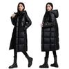 Long Down Cotton Jacket for Women, Winter 2025 New Couple Loose Thickened Over-the-knee Padded Jacket