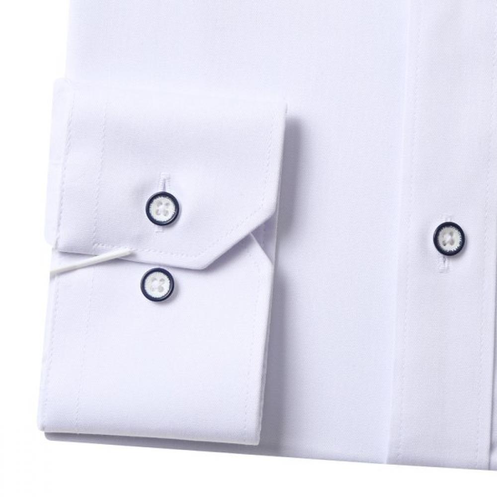 Countess Mara Dar Kesim Beyaz Kırışmaz Esnek Uzun Kollu Gömlek