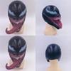 Maschera cosplay di Venom in lattice di alta qualità, realistica, horror, supereroe, Marvel Comics.