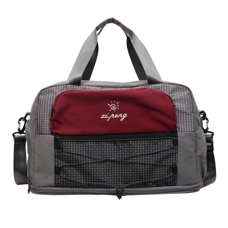 

Large Capacity Expandable Short-Distance Travel Bag, Hand Luggage Storage Bag, Men S Wet And Dry Separation Sports Fitness Bag, Women S серый