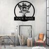Exclusive Personalizable Mushroom Metal Wall Art Monogram Home Garden Outdoor Porch Hanging Large Scale Wall Decoration