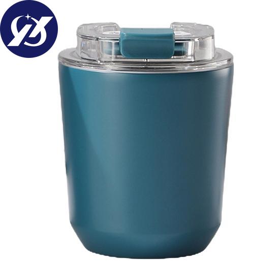 Yousheng Stainless Steel Vacuum Insulation Cup with Silicone Lid Insulated Tumbler Travel Coffee Mug Leak Proof Reusable Double Walled Coffee Tumbler