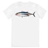 Y2k Summer Marine Fish Handpainted Salmon Sea Fish Fishing Beach Fishing Pure Cotton Printed Loose Shortsleeved Tshirt