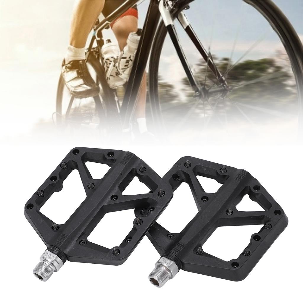 1 Pair Bike Pedal Anti Slip Nylon       Flat Pedals for Road Mountain Bike