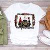 Hotselling Leopardprint Checkered Tshirts for Boys and Girls and Treeprinted Shirts for New Year Winter and Christmas Tops