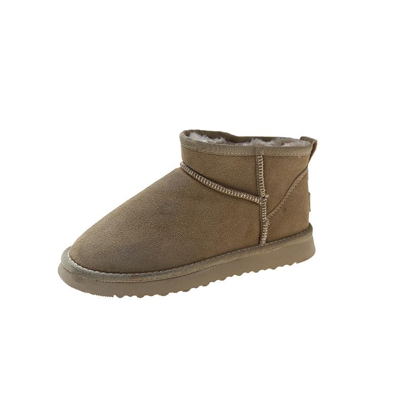 Snow Boots Women's Autumn and Winter New Velvet Thickened Cotton Shoes Student Flat-soled Short Cotton Boots