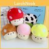 New Arrival Cartoon Mushroom Plush Doll Keychain Fuzzy Stuffed Toy Car Key Clip Cute Souvenir