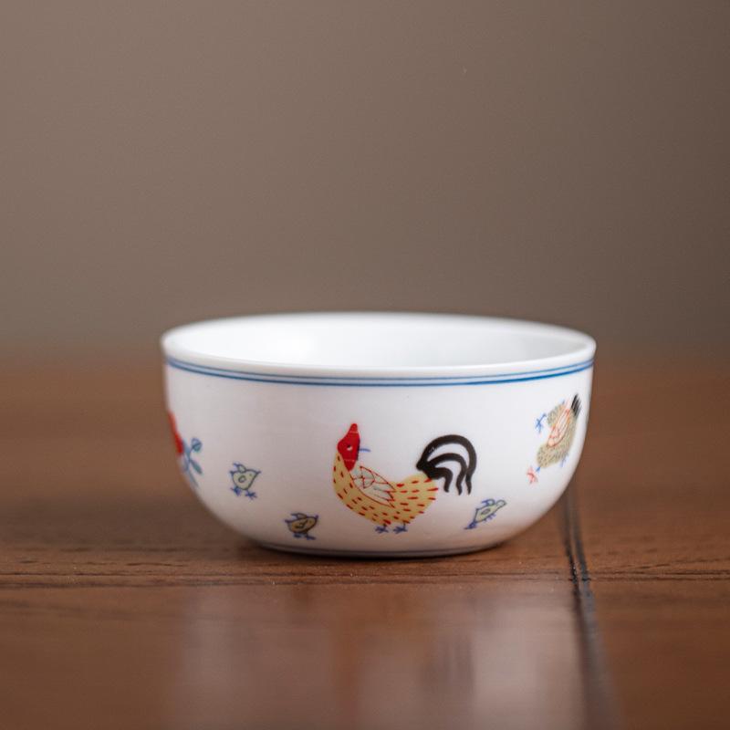 

Керамічна чашка Китайський стиль Ручна робота Антикварний кістяний фарфор Чашка з куркою Чай Вино Вода Посуд Домашнє кухонне приладдя Посуд для напоїв 200ml