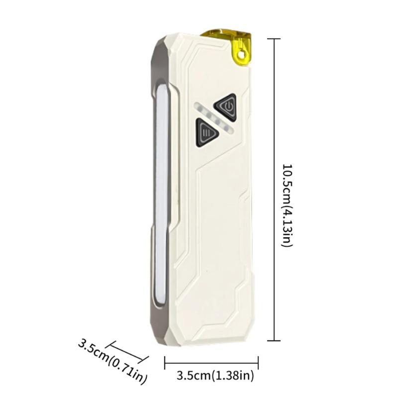 Nowa latarka LED RGB z bocznym światłem, ładowana przez USB, światło UV, magnetyczna lampa robocza, przełącznik dotykowy do użytku na zewnątrz, w sytuacjach awaryjnych, na kempingu