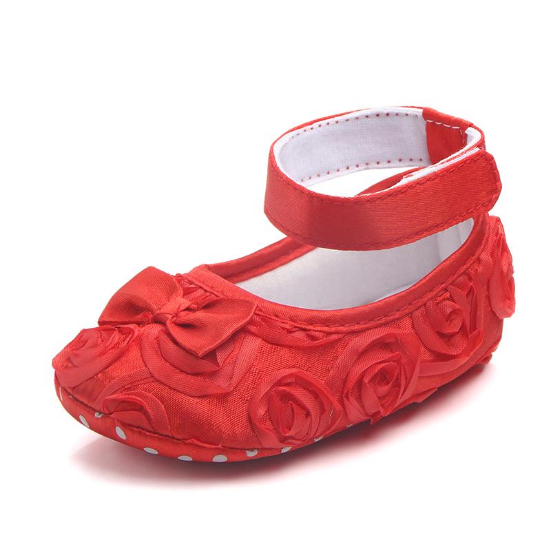 2024 Yenidoğan Bebek Kız Çocuk Prewalker Güzel Yay Bebek Yürümeye Başlayan Prenses İlk Yürüyüşe Yumuşak Tabanlı