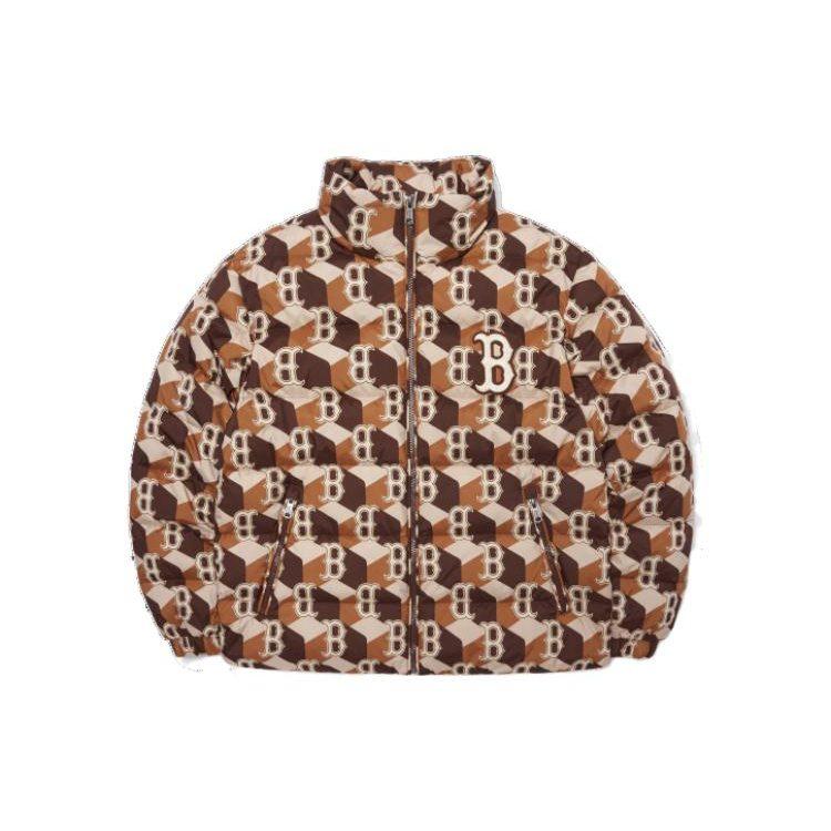 MLB SS23 Down Jacket Short Unisex Brown 3ADJM0626-43BRD