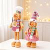 Stretch Legs Gingerbread Man Plush Ornament Biscuit Man Christmas Decor  Desktop Decoration