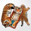 2D Flat Tiger Doormat Water-absorbing Bedside Rug Unique Bedroom Carpet  Home Decor