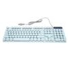 Gaming Keyboard USB Round 104 Keycaps Backlit Ergonomic Fodable Feet Multimedia Keys Wired Keyboard