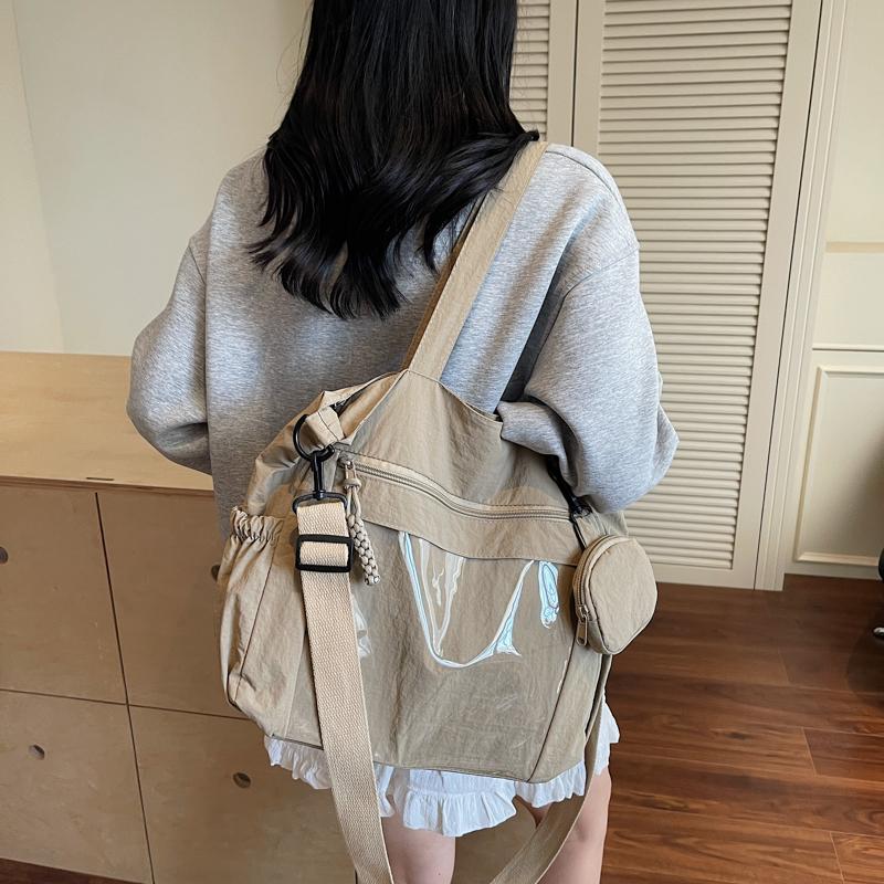 Student Book Bag Lightweight Shoulder Bag Women's Commuter Tote Bag Large Capacity Crossbody Bag