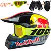 Equipped With 100% Goggles + Gloves Mask Off-road Helmet Mountain Biking Downhill Youth Go-kart