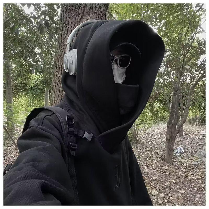 High-Street Vibe Men's Oversized American Heavy Sweatshirt with Hood