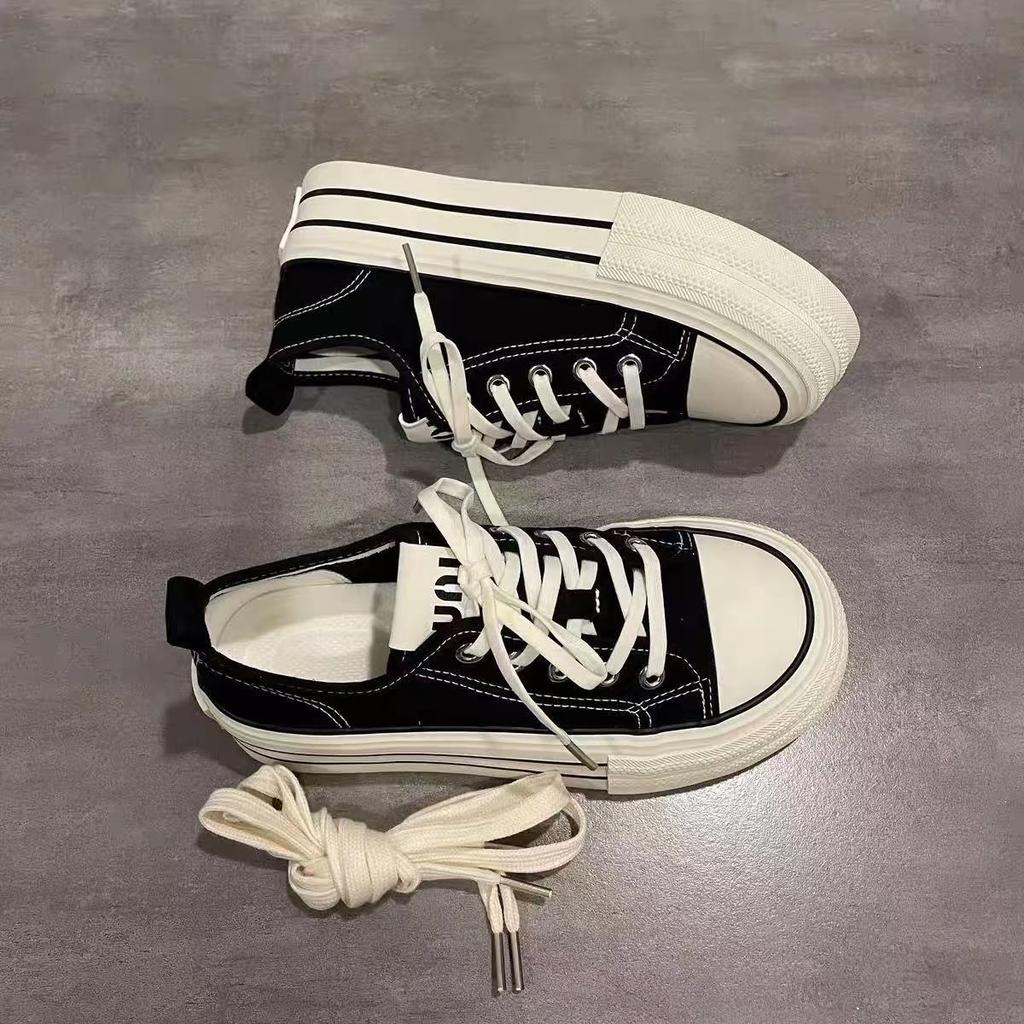 Dopamine Niche Original Pink Platform Canvas Shoes for Women 2025 Summer New Breathable Versatile Casual Board Shoes for Women