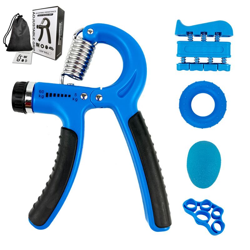 5-Piece Adjustable Resistance Hand Grip Set Color Box Packaged Adult Children Hand Strength Training Set Silicone Grip Balls