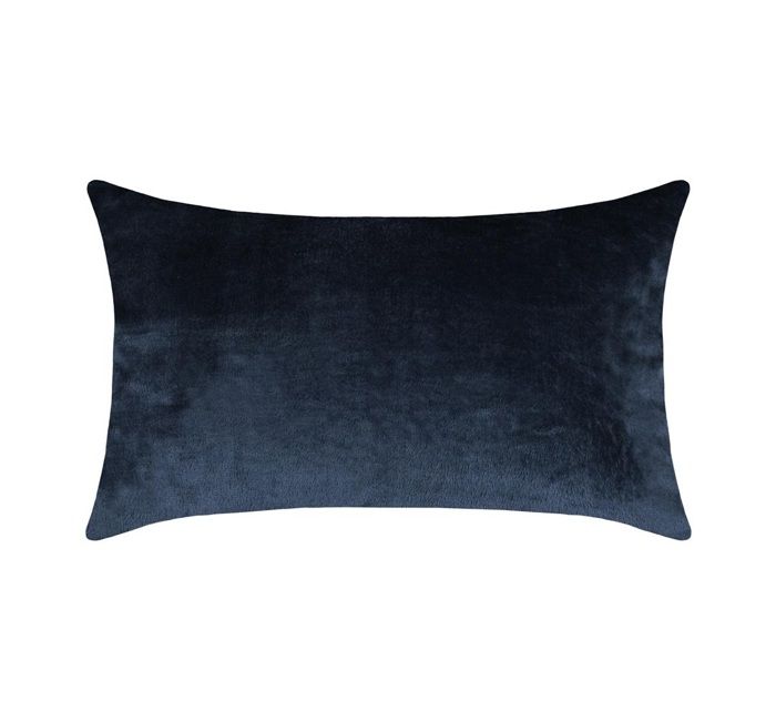 Coussin Décoratif - Wally - Petite Baleine - 30 X 50 Cm - Bleu Et Blanc - Non Déhoussable