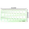 Plastic Green Circles Multi Shaped Oval Curve Ruler Drawing Ruler Geometric Ruler Template Ruler