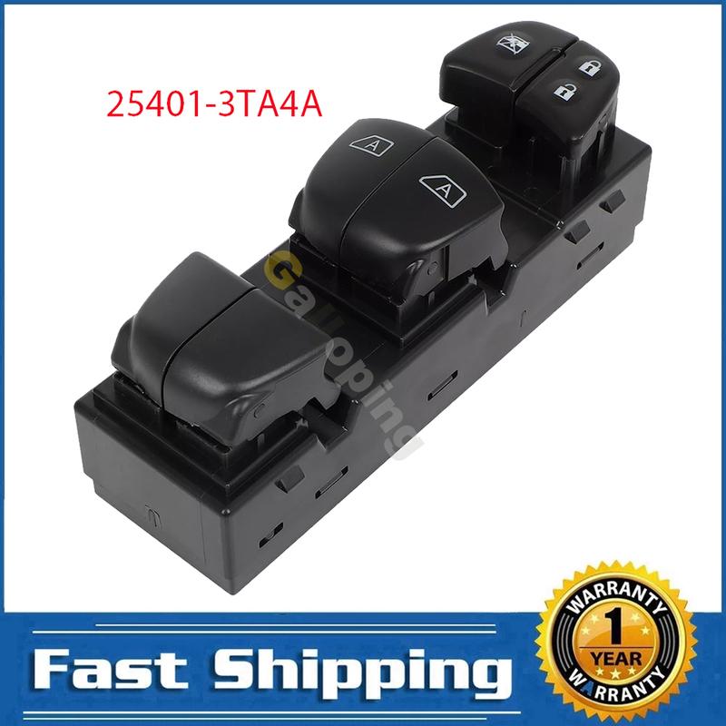 For Nissan Altima 2013 2014 2015 2016 2017 2018 Front Left  Electric Power Master Window Switch Control Button 25401-3TA4A