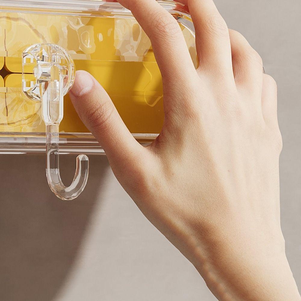 2Pcs Space Saving Suction Cup Hooks Punch Free Door Back Gap Rack Practical Towel Key Hook  for Home