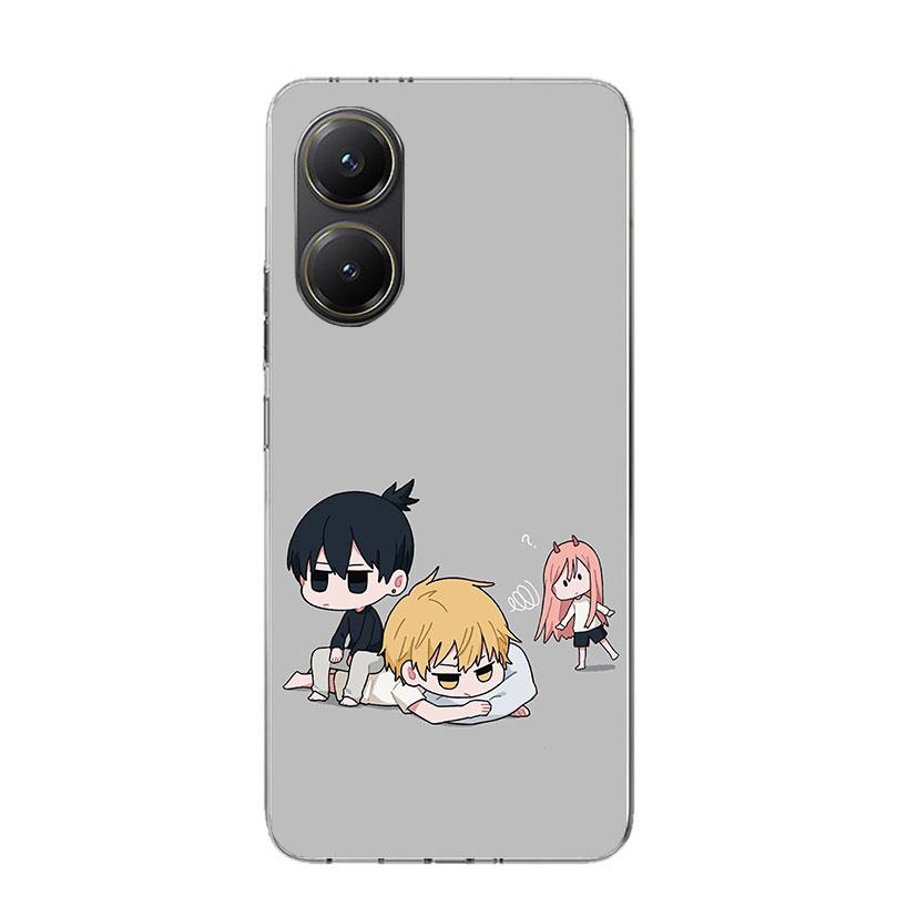 C-Chainsaw Mans Cute Phone Case For Xiaomi Poco X7 X6 X5 Pro F7 Ultra Redmi 15C 15 13 13C 12 12C 10 10A 10C 9 9A 9C 9T Cover Poc