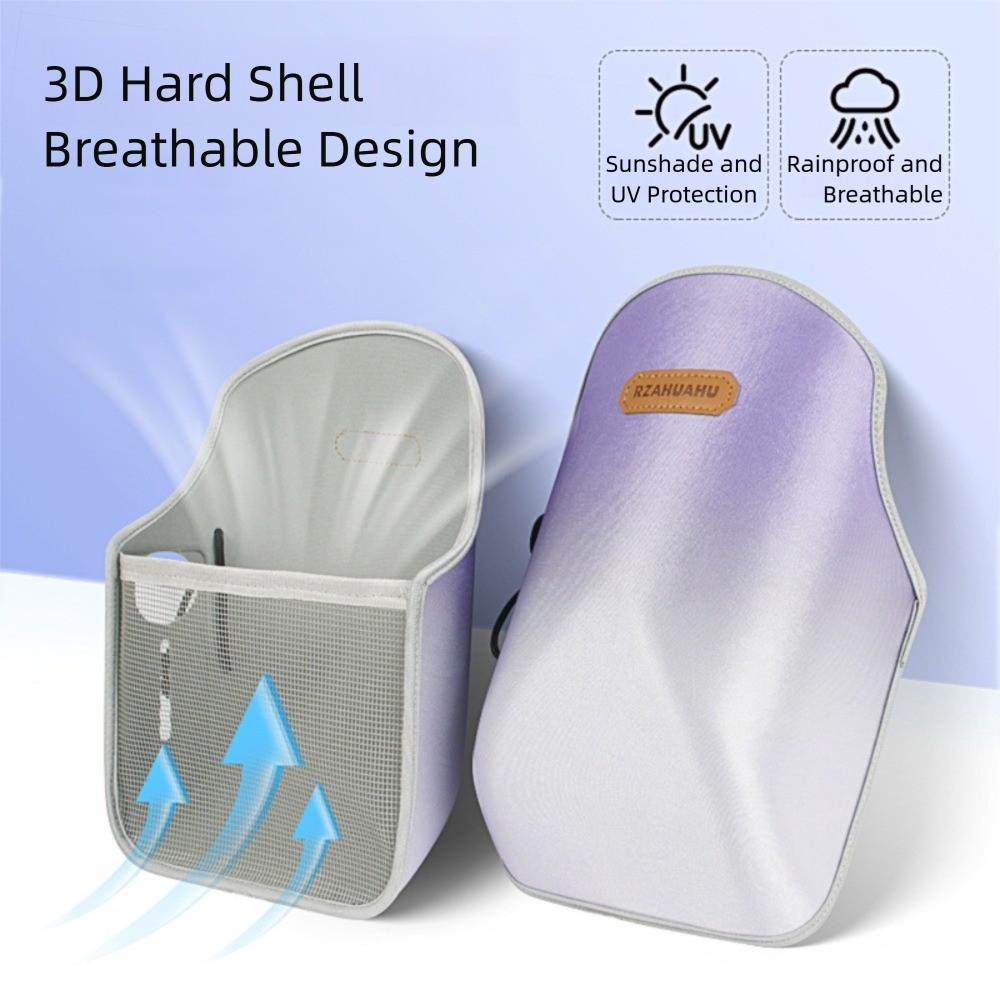 Gradient Color Summer Handlebar Muffs Breathable Hard Shell Sunshade Cover  Motorcycle