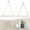 Decorative Wooden Hanging Shelves Perfect for Bedrooms and Nurseries