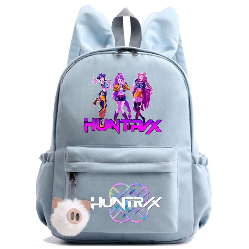 Anime Cartoon K-Pop Demon Hunters Printed Backpack for Teenger Children Student Schoolbag Girl Kid Gift Women Large Capacity Waterproof Travel Bag