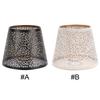 E27 Universal Metal Lampshade Floral Print Creative Iron Lampshade Good Heat Dissipation for Table Lamp Bedroom Bedside Light