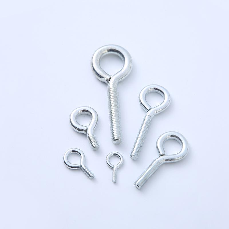 Galvanized Iron Eye Bolt Hook Ring, Hand-Tightened, Available In M3-M8 Sizes