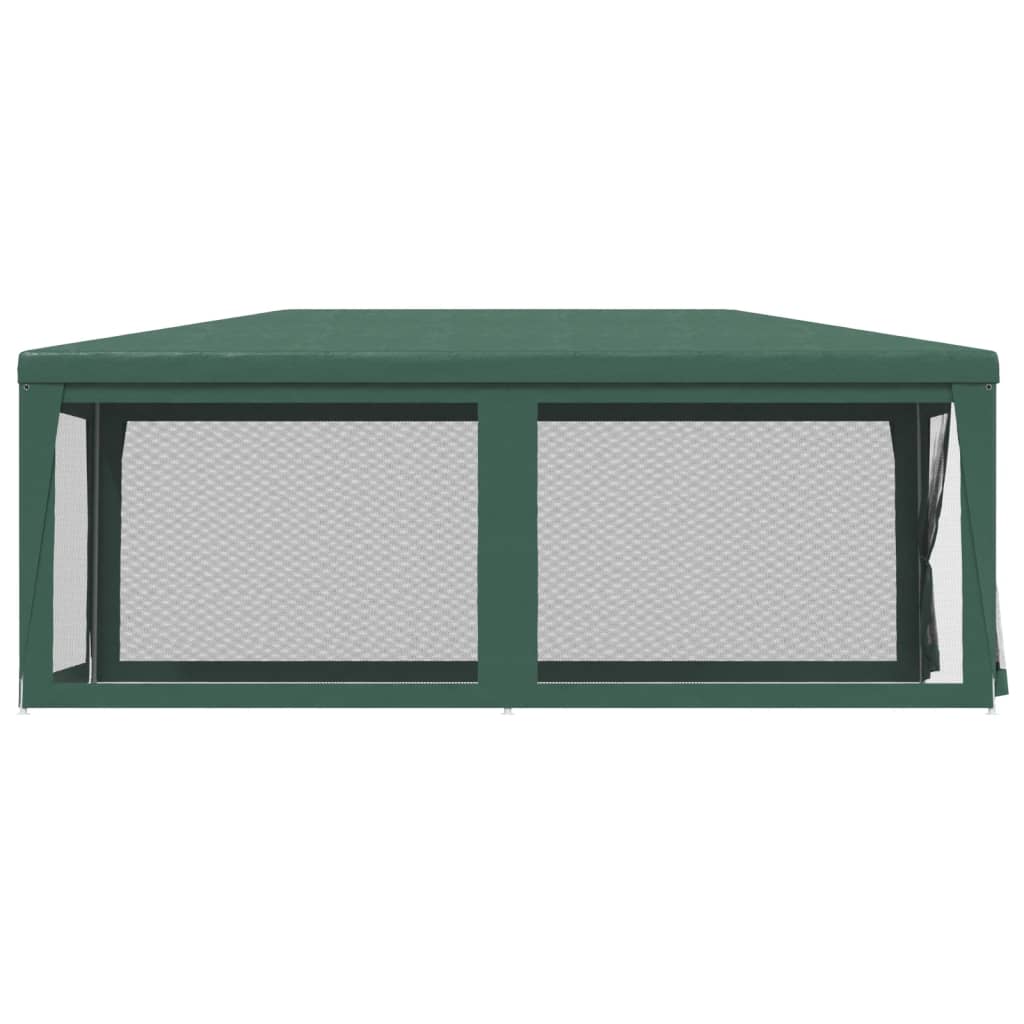 Vidaxl Namiot Imprezowy Z 6 Ściankami Z Siatki, Zielony, 3X6 M, Hdpe