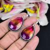 Bi-Color Tourmaline Gemstone 925 Sterling Silver Jewelry Earring 2.05" KG-1785