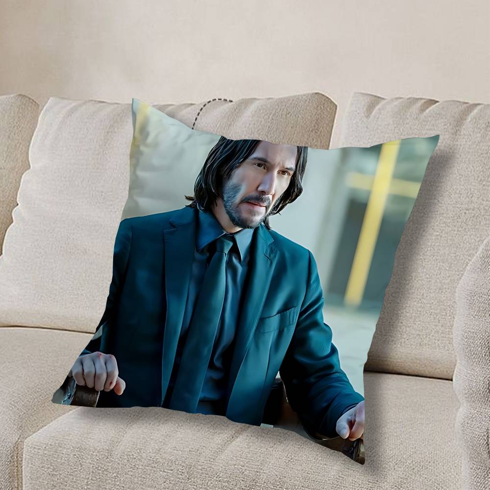 top assassin J-John Wick Pillow Case Sofa Living Room Bedroom Headboard Backrest Cushion Square Cushion Nap Time