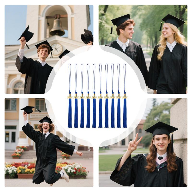 10pcs Graduation Cap Tassel Decorates Doctor Hat For University Graduation Classmate Gifts Event Party Supplies Keepsake