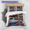 Conjunto de capa de edredom 3 peças (1*Capa de edredom + 2*Fronha, sem núcleo), Conjunto de Roupa de Cama com Estampa da NFL, Decoração de Quarto, Para Todas as Estações, Presente de Aniversário