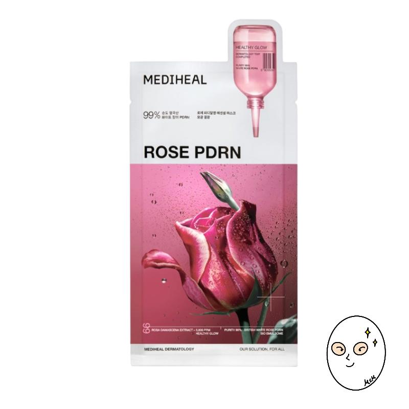 MEDIHEAL Rose PDRN essential mask pore healthy glow 10P
