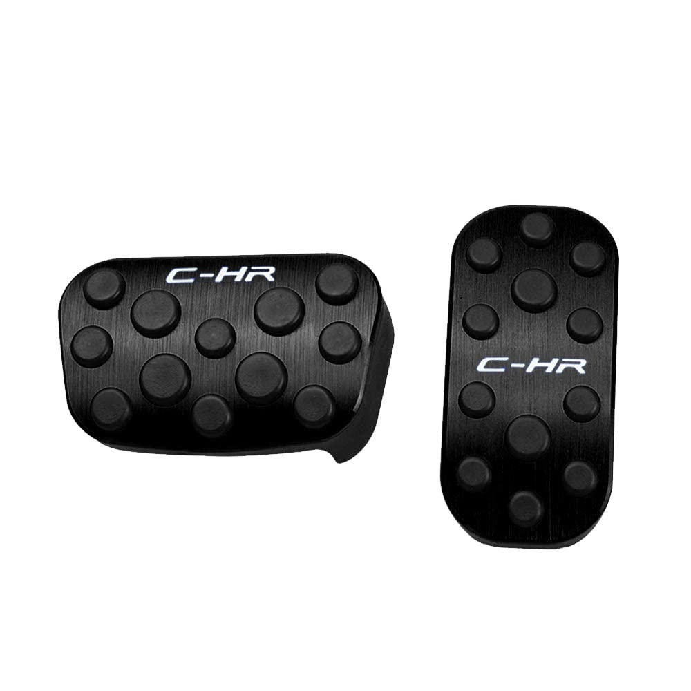 

BOYOUS [Latest model] High quality aluminum pedal specially designed for Toyota C-HRZYX10/NGX50, no tools required, CHR brake accelerator cover,