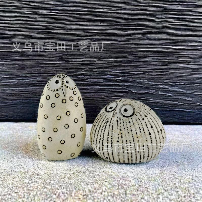 Owl Set, Statue Funny Owl Decorative Bird Art Resin Statue Ornament