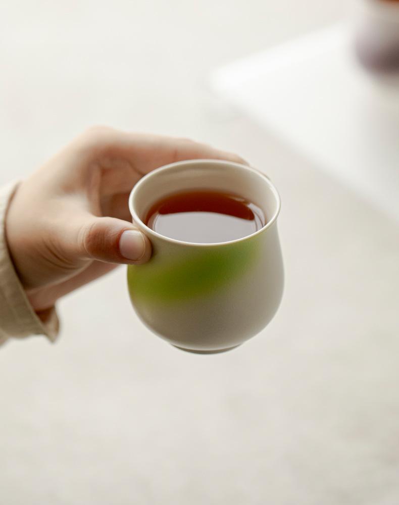 Coffee Latte Cup Hand-poured Coffee Tasting Mugs Chinese Kung Fu Teaware Set Tasting Cups Gradient Teacups Coffeeware Drinkware